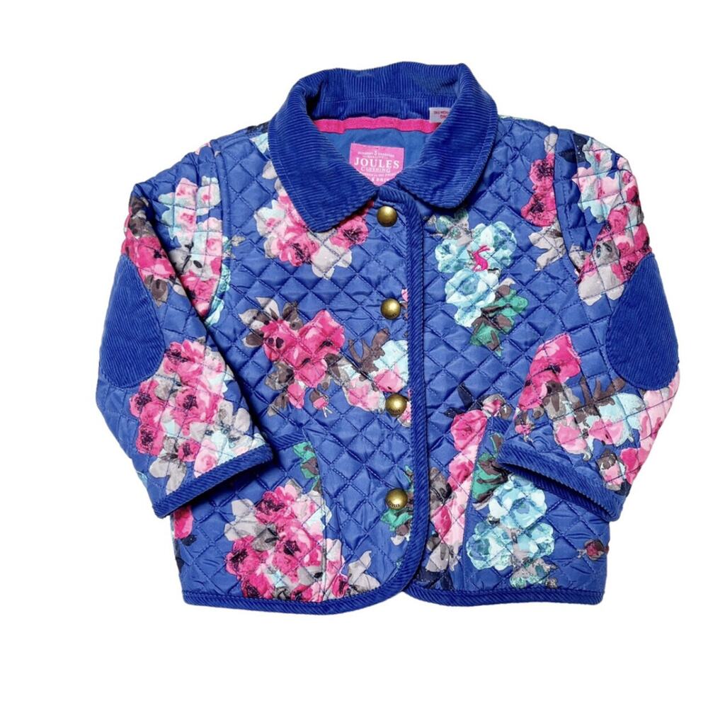 Joules Quilted Floral Jacket Size 12-18m